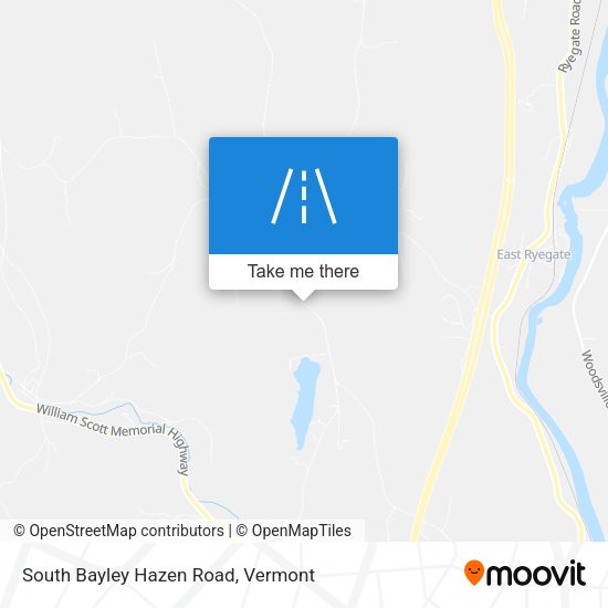 South Bayley Hazen Road map