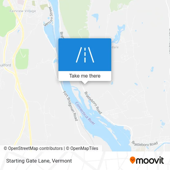 Starting Gate Lane map