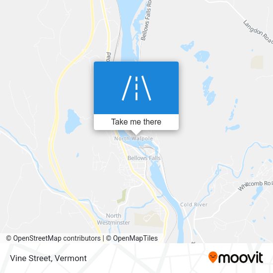 Mapa de Vine Street