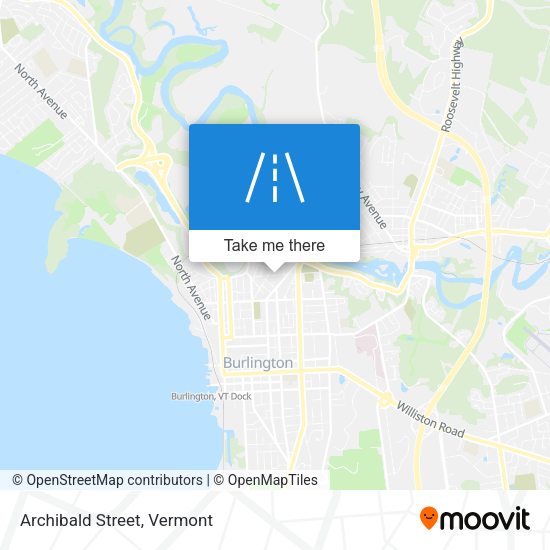Mapa de Archibald Street