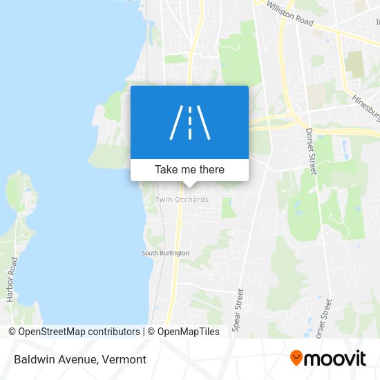 Mapa de Baldwin Avenue