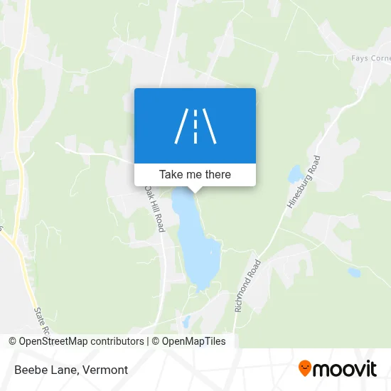 Beebe Lane map