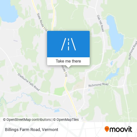 Mapa de Billings Farm Road