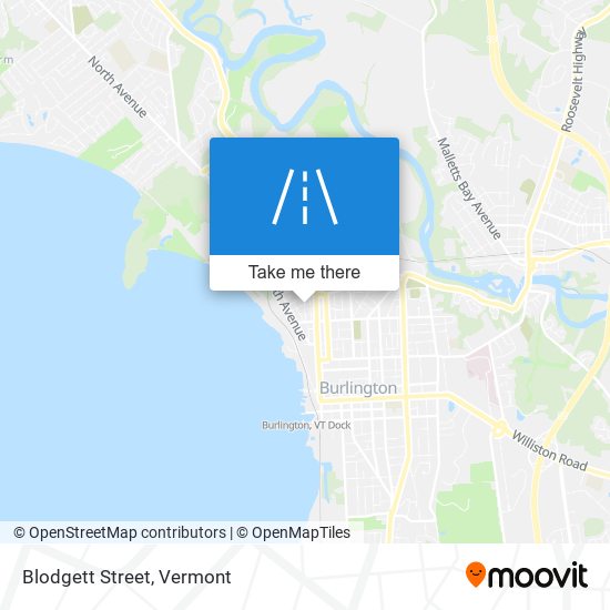 Blodgett Street map