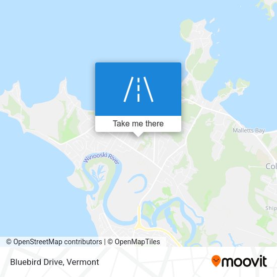 Mapa de Bluebird Drive