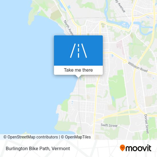Mapa de Burlington Bike Path