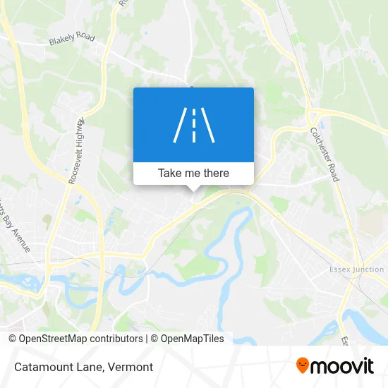 Catamount Lane map
