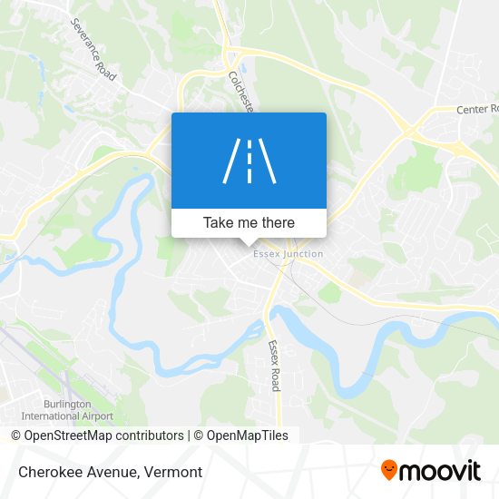 Cherokee Avenue map