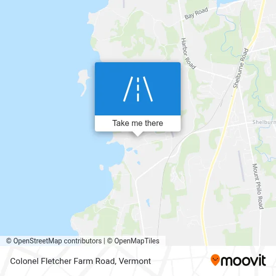 Colonel Fletcher Farm Road map