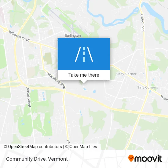 Community Drive map