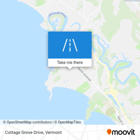 Mapa de Cottage Grove Drive