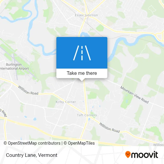 Country Lane map