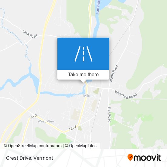 Mapa de Crest Drive