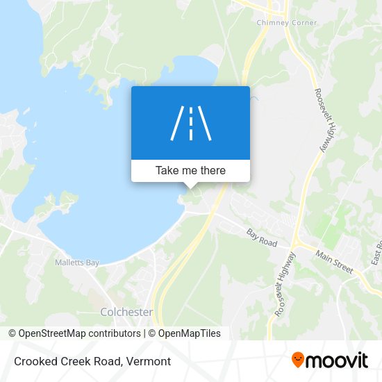 Mapa de Crooked Creek Road
