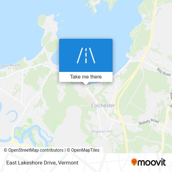 Mapa de East Lakeshore Drive