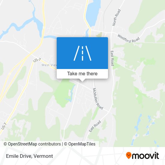 Mapa de Emile Drive