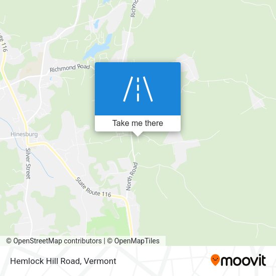 Mapa de Hemlock Hill Road