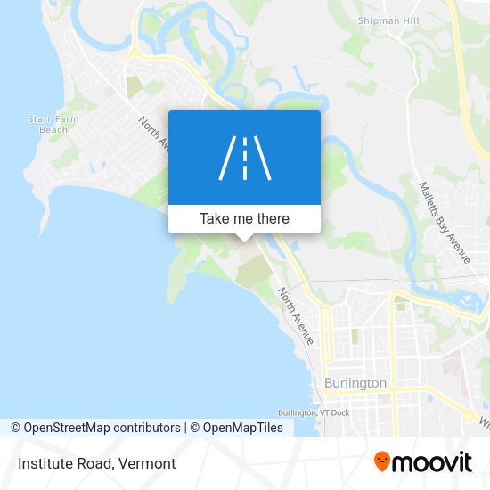 Mapa de Institute Road