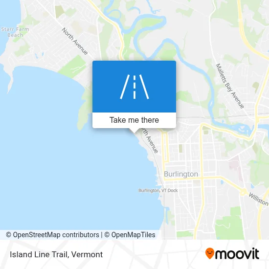 Island Line Trail map