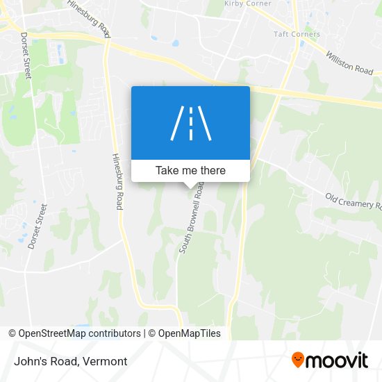 Mapa de John's Road