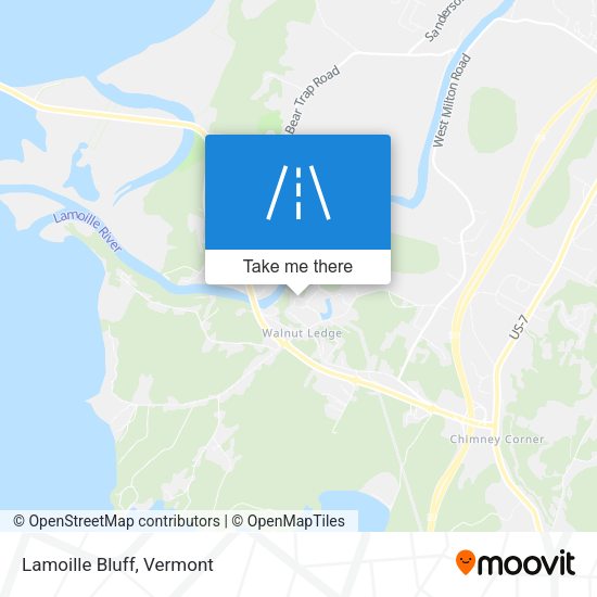 Mapa de Lamoille Bluff