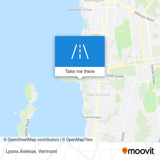 Mapa de Lyons Avenue