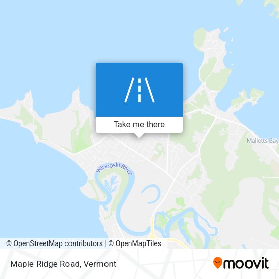 Mapa de Maple Ridge Road