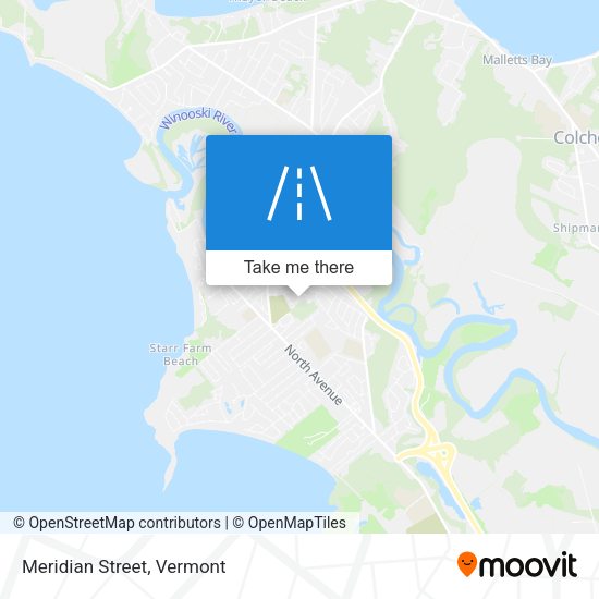 Mapa de Meridian Street