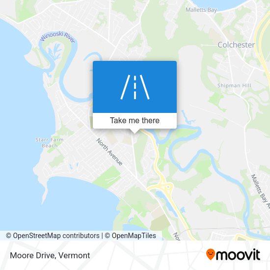 Moore Drive map