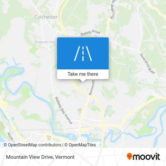 Mountain View Drive map