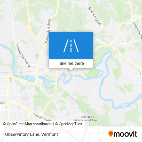 Observatory Lane map