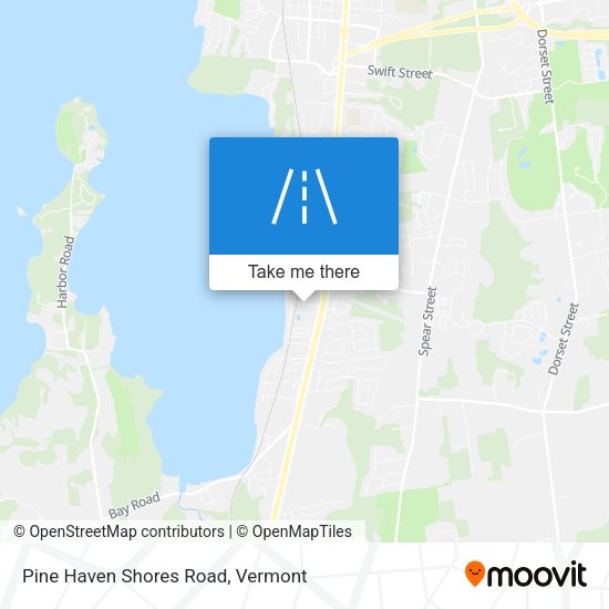 Pine Haven Shores Road map