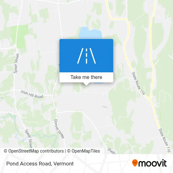 Pond Access Road map