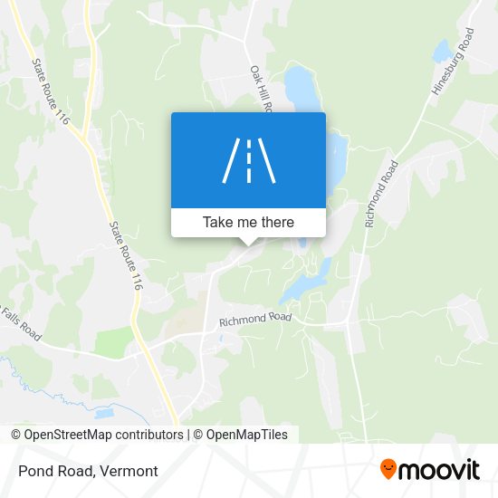 Mapa de Pond Road