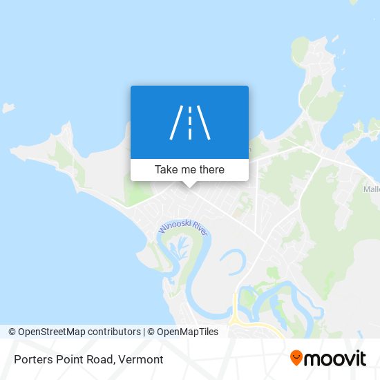 Mapa de Porters Point Road