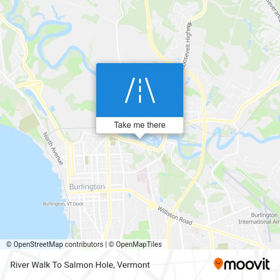 River Walk To Salmon Hole map