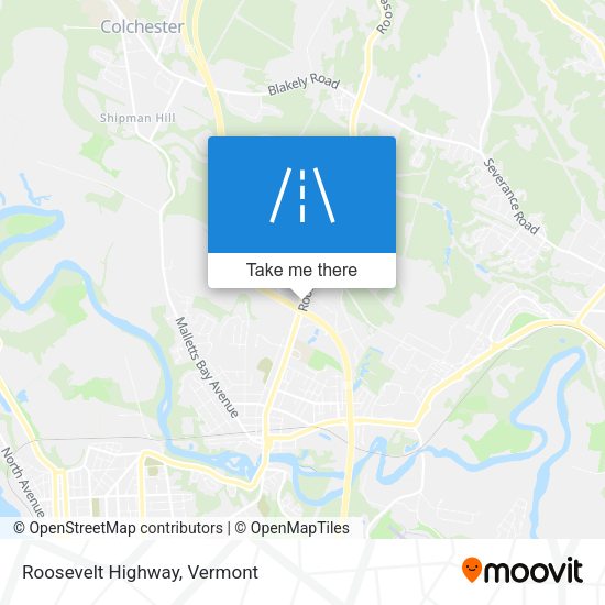 Mapa de Roosevelt Highway