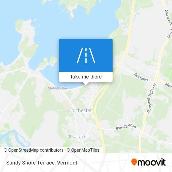 Sandy Shore Terrace map