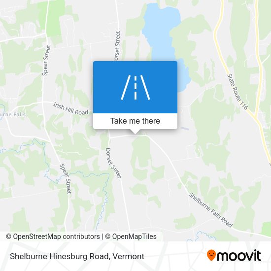 Mapa de Shelburne Hinesburg Road