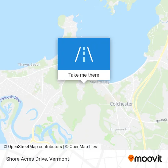 Shore Acres Drive map