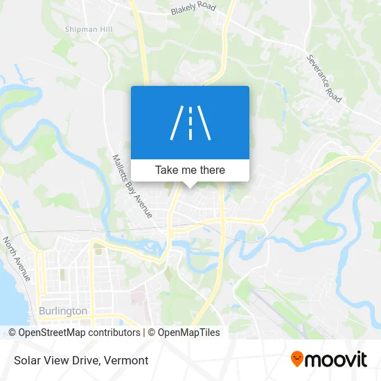 Solar View Drive map