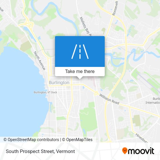 South Prospect Street map