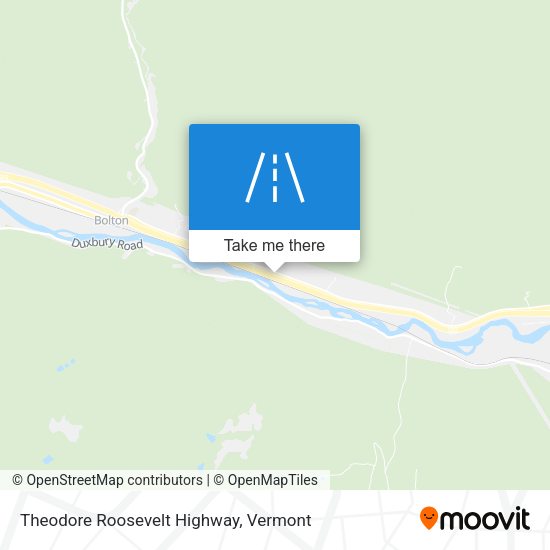 Theodore Roosevelt Highway map