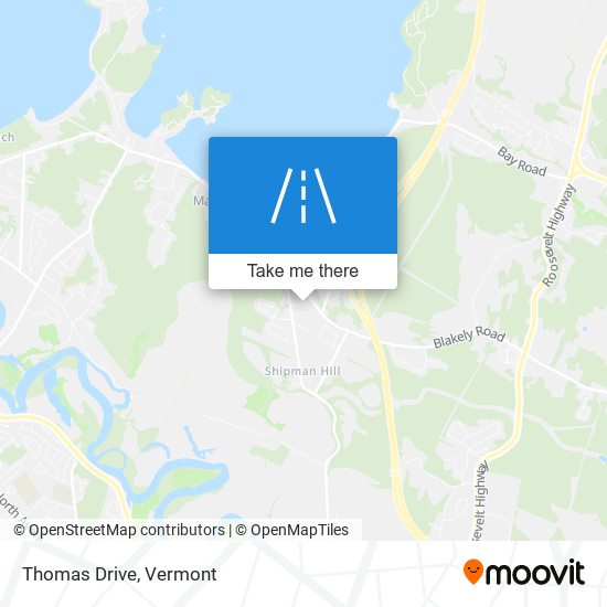 Thomas Drive map