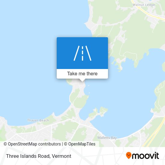Mapa de Three Islands Road
