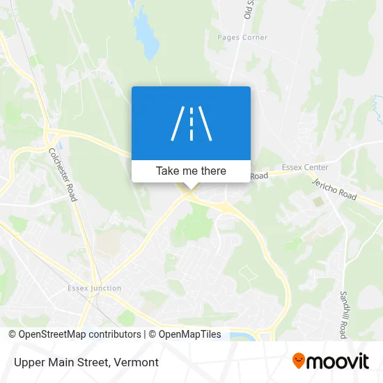 Upper Main Street map