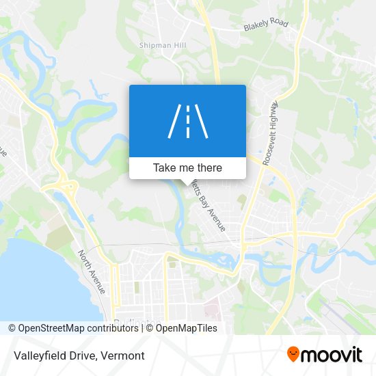 Valleyfield Drive map