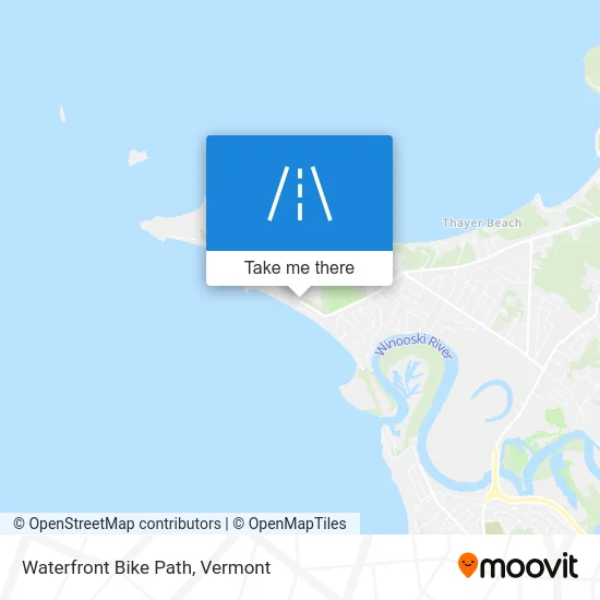 Waterfront Bike Path map