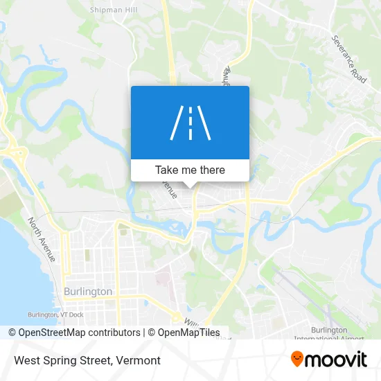 West Spring Street map