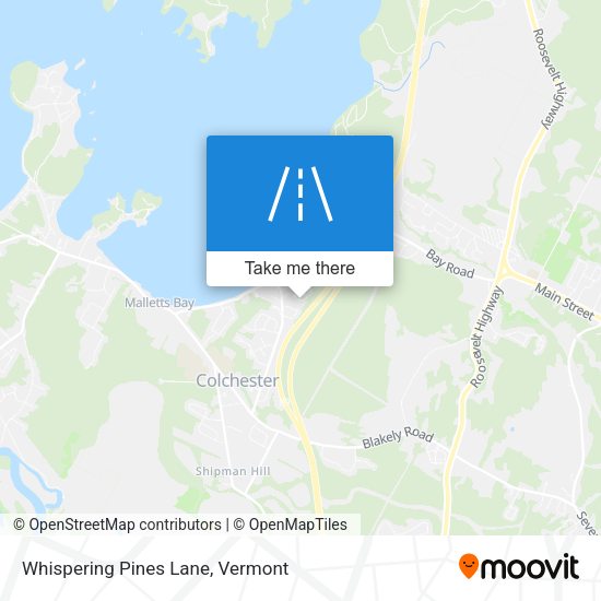 Whispering Pines Lane map